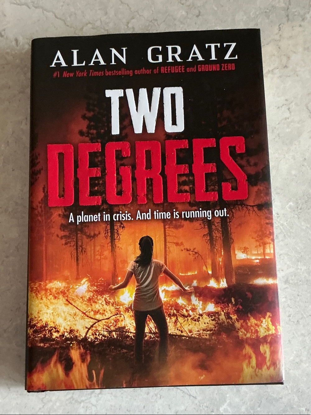 Scholastic Two Degrees Hardcover Book - Red, Black, Orange
